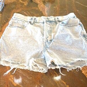 PacSun Light Blue Distressed Jean Shorts